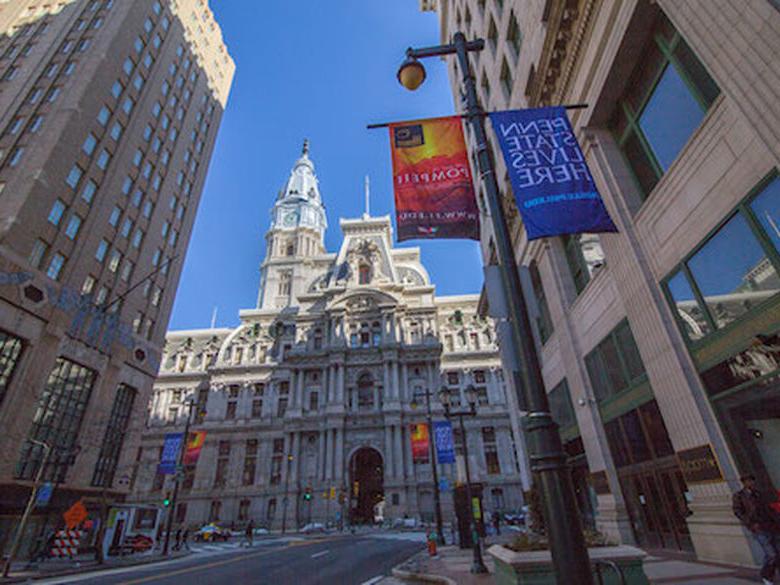 Street view of Center City Philadelphia